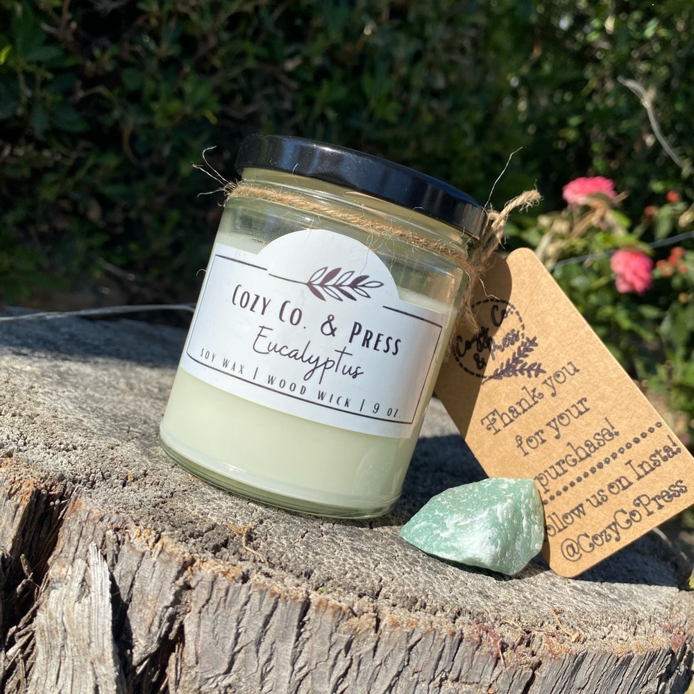 Soy Woodwick Eucalyptus Candle